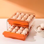 Egg Storage Box Factory - OEM PET Stackable Refrigerator Organizer