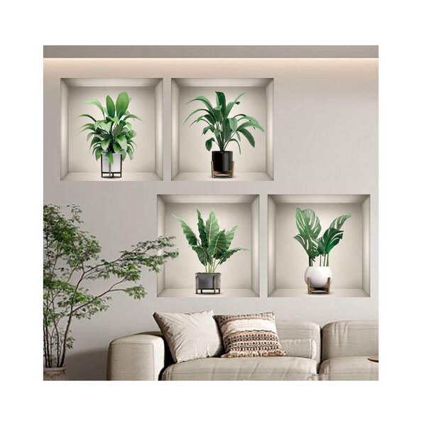 Wall Stickers Factory - OEM Self-Pasting Artificial Plant Decor