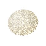 PVC Placemat Factory - OEM Nordic Gold Round Table Mat