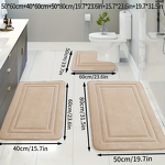 Bath Mat Factory - OEM Three-Piece Non-Slip PVC Backed Set