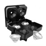 Ice Cube Tray Factory - OEM 4-Cavity 3D Diamond Mold