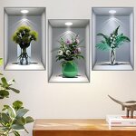 Wall Stickers Factory - OEM Self-Pasting Artificial Plant Decor
