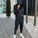 Tracksuit Men Factory - Fashion Custom NK Cotton Tech Fleece 2pcs