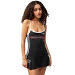 Mini Dress Women Factory - 2025 Lace Black Sleeveless Hollow Out