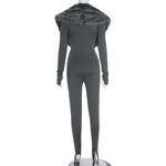 Bodysuits Women Factory - Leopard Print Mesh Patchwork Sexy