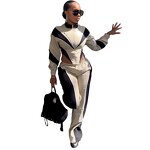 Two Piece Set Women Factory - Spring Faux Fur Backless Top Pants