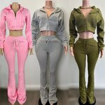 Two Piece Set Women Manufacturer - Winter PU Leather Fur Jacket