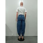 Jeans Women Factory - Streetwear Color Block Patchwork Washed Ripped