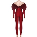 Rompers Women Manufacturer - 2026 Fur Patchwork Hollow Out Club