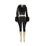 Legging Set Women Manufacturer - Casual Stretch Crop Top Yoga Pants