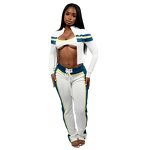Three Piece Set Women Factory - Custom LOGO Contrast Color Sports