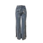 Cargo Pants Women Manufacturer - 2025 Detachable Snap Button Denim