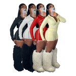 Lounge Set Women Manufacturer - Custom Logo Crop Zipper Hoodie Pants