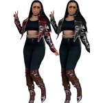 Jacket Women Manufacturer - 2025 Classic Black Single Breasted PU