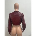 Jacket Women Manufacturer - 2025 Classic Black Single Breasted PU