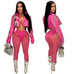 Jacket Women Manufacturer - Autumn Embroidered Short Baseball Coat