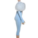 Jumpsuit Women Manufacturer - Autumn Winter Fur Collar V Neck