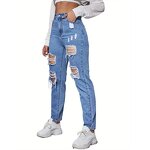 Flare Pants Women Factory - 2025 Printed Patchwork High Waist Boot