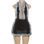 Club Dress Women Factory - Solid Bead Rhinestone Backless Strapless