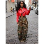 Crop Jacket Women Manufacturer - 2025 Retro Patchwork Embroidery Zipper