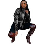 Jacket Women Manufacturer - 2025 Classic Black Single Breasted PU