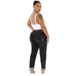 Pants Women Manufacturer - Spring Tassel Micro Flared Washed Cotton