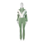 Sweat Suit Women Manufacturer - Two Pieces Stretch Crop Top Pants