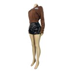 Leather Jacket Women Manufacturer - Fall Pu Leather Crop Coat Sexy