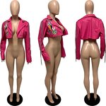 Jacket Women Manufacturer - Autumn Embroidered Short Baseball Coat