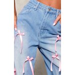 Denim Pants Women Factory - 2025 Fall Winter Feathers Decoration Wide