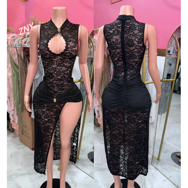 Denim Dress Women Factory - 2025 Short Sleeve Bodycon Button Belted