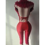 Jumpsuit Women Manufacturer - Crochet Halter Backless Bodycon Flare
