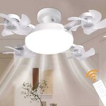 LED Ceiling Fan Light Manufacturer - E27 5 Blades Criss-Cross Remote