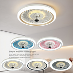 White Ceiling Fan Factory - Home Office LED 5 Blades 3-Speed Flush Mount
