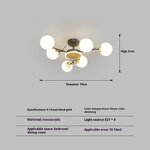 LED Ceiling Lights Manufacturer - Nordic Post-Modern Golden Multi-Head