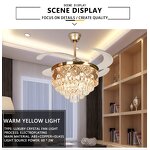 Ceiling Fan Manufacturer - 42 Inch Folding Blades LED 3 Colors Remote