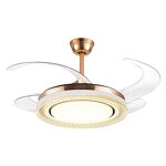 LED Fan Lamp Factory - 2024 New Bluetooth Remote Mute DC Motor