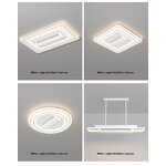 LED Ceiling Fan Light Manufacturer - Designer Luxury Recessed Smart Remote