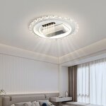 Bladeless Ceiling Fan Light Manufacturer - 6 Speed Remote Dimmable LED Music Sync