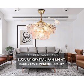 LED Fan Lamp Factory - Modern Invisible Design Iron Body Wholesale