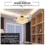 Ceiling Fans Manufacturer - Modern ABS Blades Retractable LED Light Remote