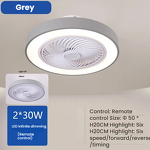 LED Ceiling Fan Manufacturer - Round Quiet DC Motor 3 5 Blades Remote