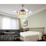 Ceiling Fan Light Factory - Wholesale 42 48 Inch Luxury Crystal LED