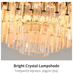 LED Ceiling Fan Factory - Luxury Crystal Remote Control 110V Pendant