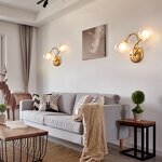 LED Wall Lamp Manufacturer - Nordic Minimalist E27 Bulb Luxury Glass Iron