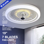 White Ceiling Fan Factory - Home Office LED 5 Blades 3-Speed Flush Mount