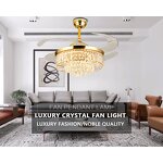 Ceiling Fans Manufacturer - Modern ABS Blades Retractable LED Light Remote