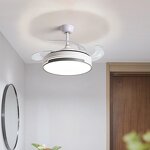 LED Fan Lamp Manufacturer - Integrated Iron Body DC Motor Invisible