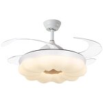 Electric Fan Lamp Manufacturer - Nordic Cream 42 Inch Frequency Conversion