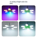 Ceiling Fan with Light Factory - Modern 5U-Shape Foldable ABS LED Remote